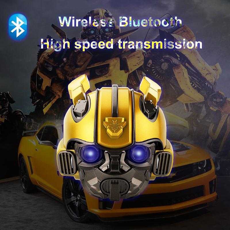Bumblebee Bluetooth Speaker mini Wireless speakers Subwoofer Stereo Transformers LED Flashing Light BT boombox For FM Mp3 TF