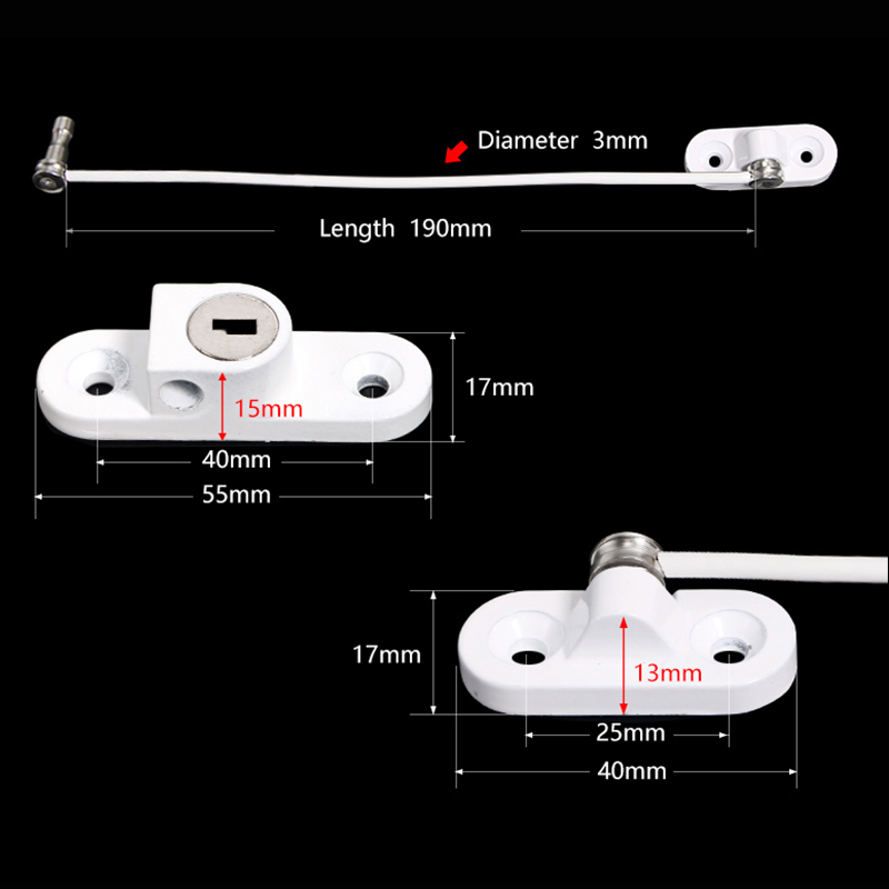 8Pcs Window Locks Child Safety Lock Protection Stainless Steel Window Limiter Baby Infant Security Child Proof Lock for Fridge