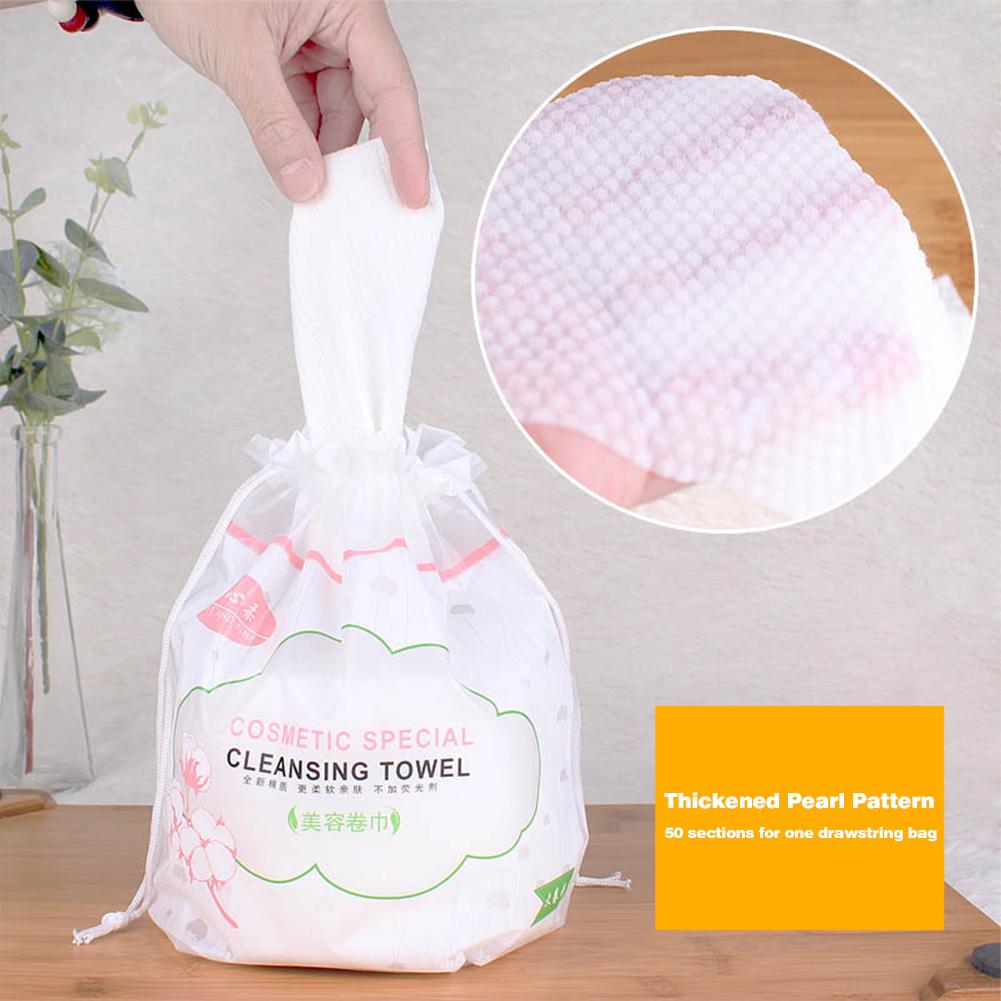 Disposable face towels bathroom cotton Facial Tissue Makeup Remover washable Pads Make up Wipes Dry and Wet skincare Roll Paper