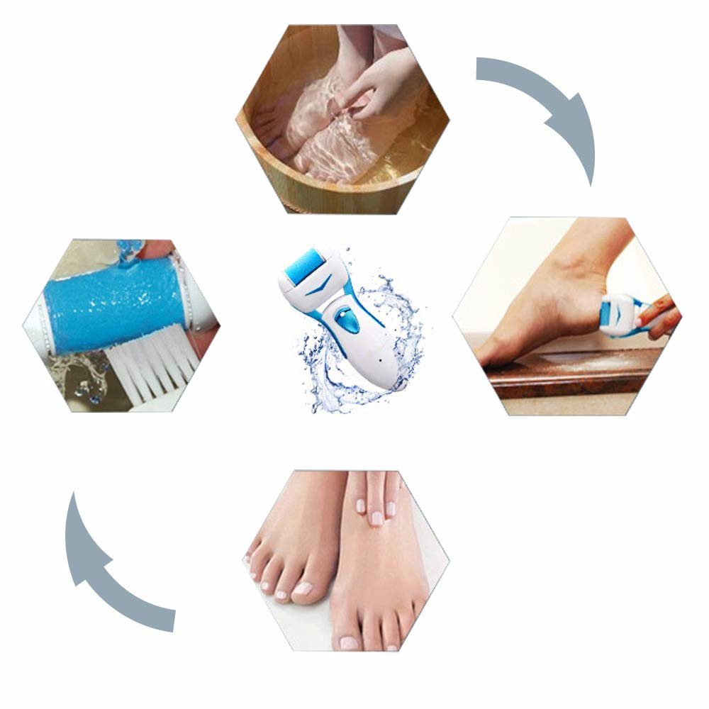 Powerful Electric Foot Hard Skin Remover Callus Scrubber Electronic Pedicure Foot File Remove Calluses Cracked Dry Dead Skin