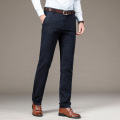 29-40 Suit Pants For Men Stretch Business Mens Suit Pants Classic Straight Wedding Dress stripe Pants male Trouser Office