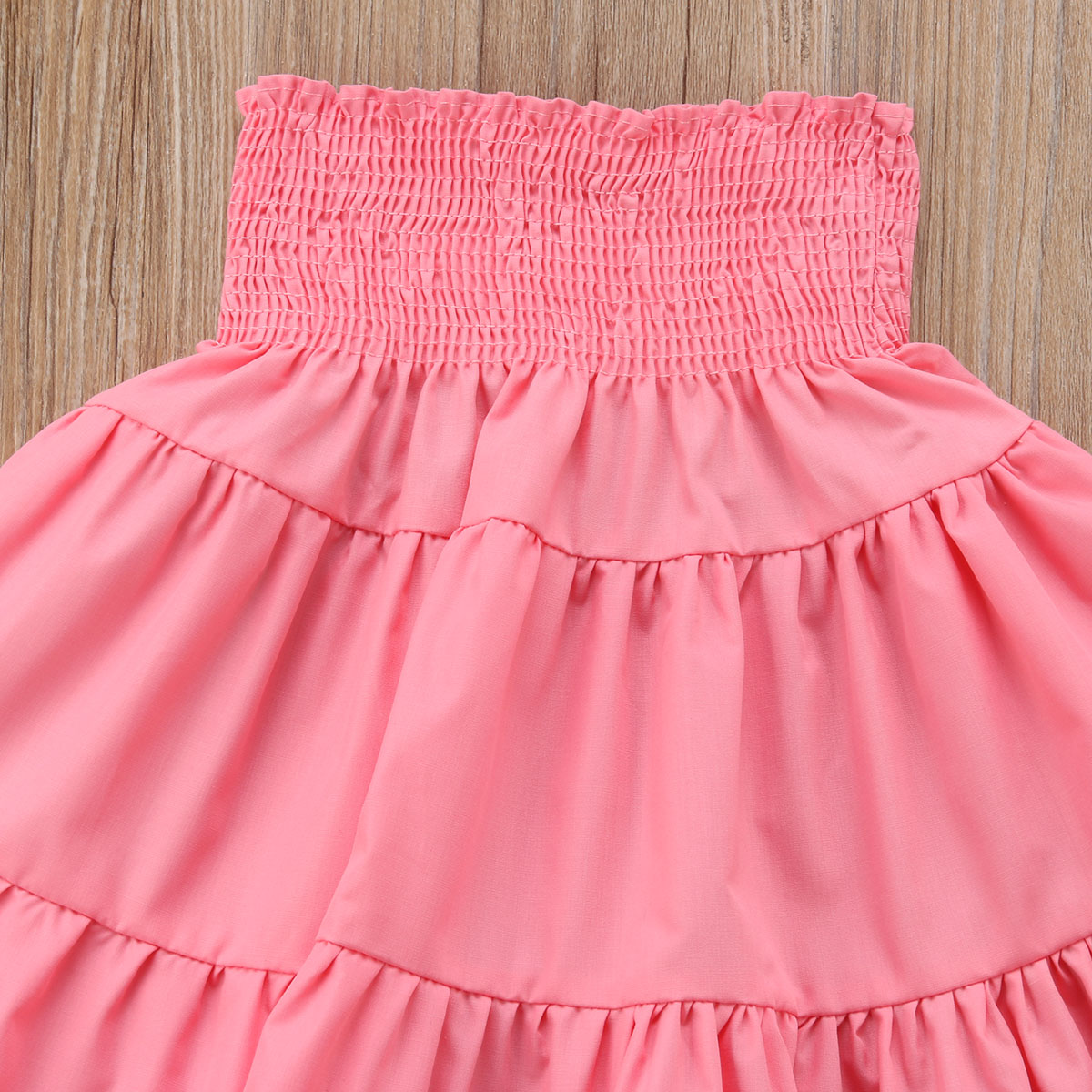 2018 Brand New Holiday Beach Boho Summer Toddler Baby Girls Skirts Ruffles Solid Bouffancy High Waist A-Line Skirts 1-5Y