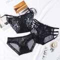 Fashion Sexy Black Lace Hollow Out Women Panties Low waist Thin Mesh Seamless Briefs Cotton Crotch Lingerie