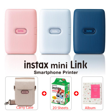 Fujifilm Instax Mini Link Printer Registered Print From Video Motion Control Print Together In Fun Mode + 20 Films + Case Bag