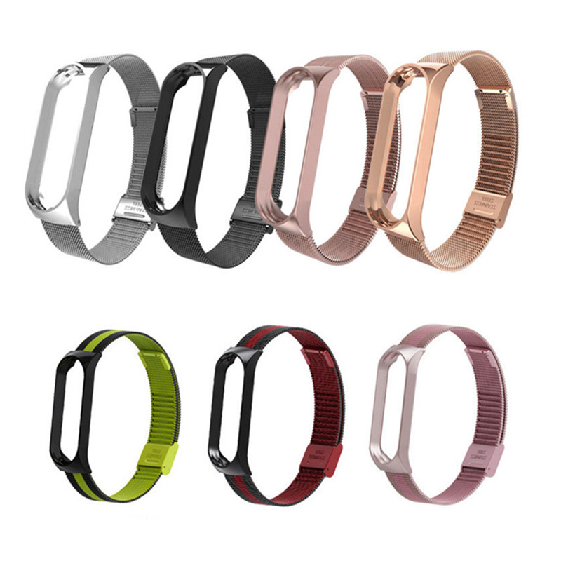 Mi Band 3 4 5 Strap Metal for Xiaomi Mi Band 5 4 3 Bracelet Screwless Xiaomi Mi Band 4 Bracelet Correa Xiomi MiBand 3 Wrist Band