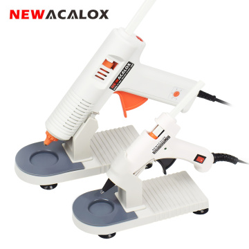 NEWACALOX 100-240V Hot Melt Glue Gun with 7mm/11mm Hot Melt Glue Stick 20W/150W Thermal Glue Gun Home School DIY Tools with Base