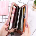 2020 Fashion Women Wallet Wrist Handle Phone Case Long Section Money Pocket Pouch Handbag Female Coin Purse Wallet Card Holders