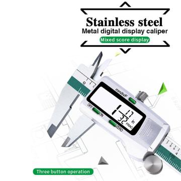 150MM/6inch Precision Electronic Digital LCD Vernier Caliper Tool Ruler Measuring Tools Gauge Stainless Steel