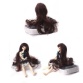 Fashion Style Fair size 1/3 30-35cm DIY BJD SD MSD Curly doll Wigs Long Brown High Temperature Fiber hair for Dolls Accessories