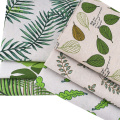 Chainho,Green Leaves Series,Printed Cotton Linen Fabric For DIY Quilting &Sewing Sofa,Table Clothes,Curtain,Bag,Cushion Material