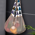 1PCS Totes Shopping Bags Foldable Mesh Net String Shopping Bag Reusable Shopping Bags Fruit Hanging Storage Handbag