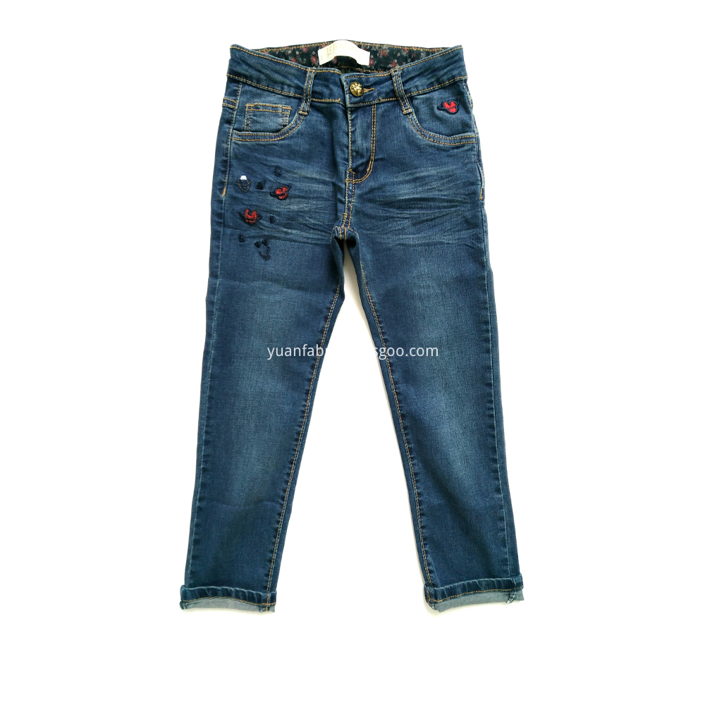 815 Cotton Blend Kid Jeans Girls Pants
