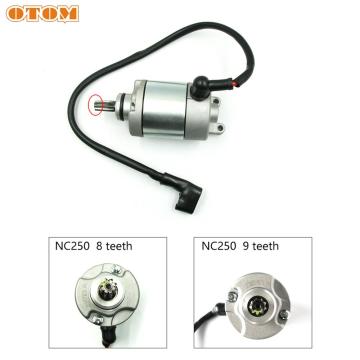 OTOM Motorcycle Starter Motor Start Motor NC250 8/9 Teeth For ZONGSHEN KAYO K6 T6 BSE J5 RX3 Xmotos ZS250GY-3 4 Valves Parts