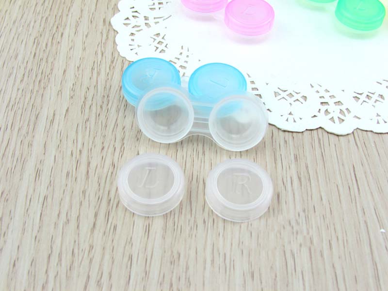 100pcs/lot Cosmetic Contact Lenses Box Contact Lens Case for Eyes Care Kit Holder Container Wholesale