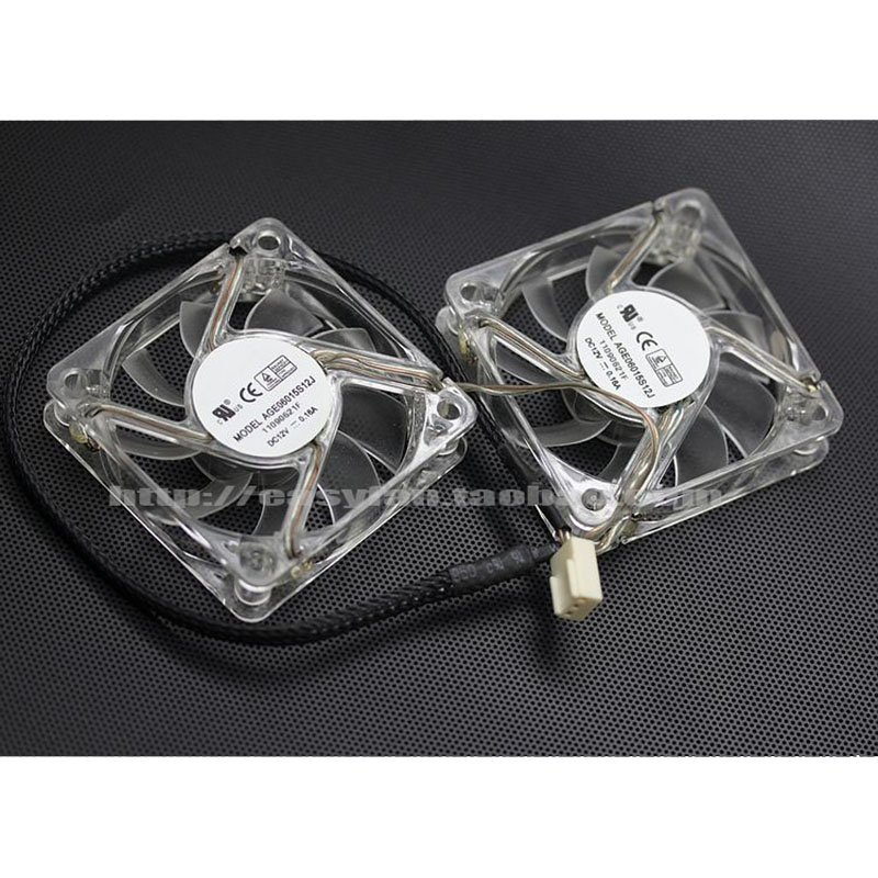 AGE0615S12J 6cm fan with color lamp a pair of fans small chassis fan 60×60×15mm cooling fan cooler