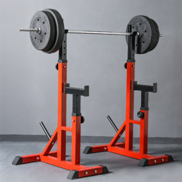 KX11 Adjustable Integrated Barbell Squat Rack Commercial Weight Lifting Barbell Rack Indoor Push Bench Barbell Semi-Frame Stand