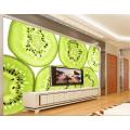 3D wallpaper ceiling/custom photo wall paper/Pure and fresh kiwi fruit/KTV/Hotel/bar/living room/bedroom