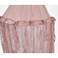 New Elegant Lace Kids Bed Canopy Netting Curtain Round Dome Mosquito Net Bedding Baby Bed Mosquito Net Dome Hanging Room Decor