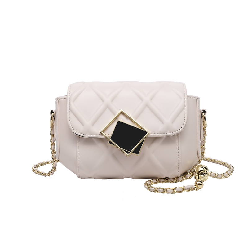 Korean summer mini rhomboid chain cross body bag