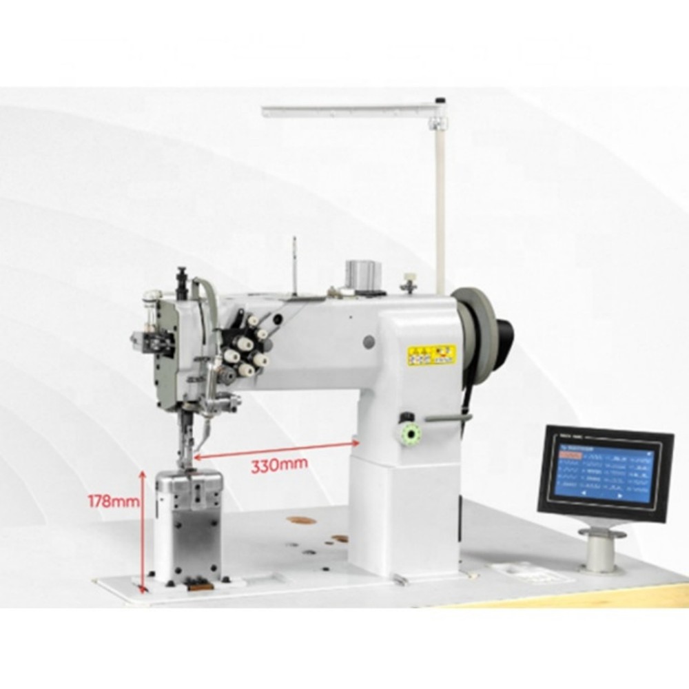 HM-6620 Hot Sale Heavy Duty Double Needle Post Bed Design Machine Car Seat Cover Sewing Machine (2)