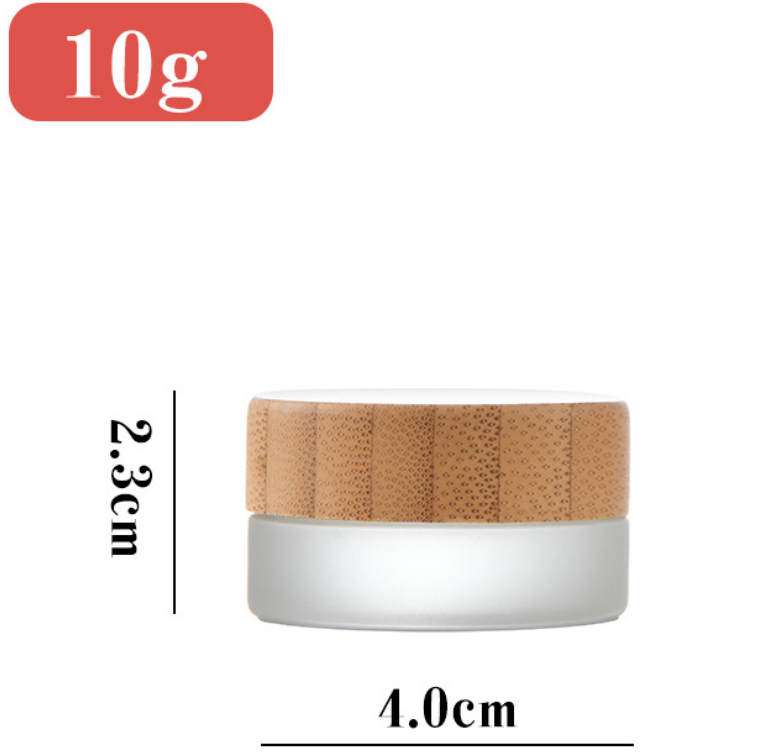 Frosted Glass Cream Jar