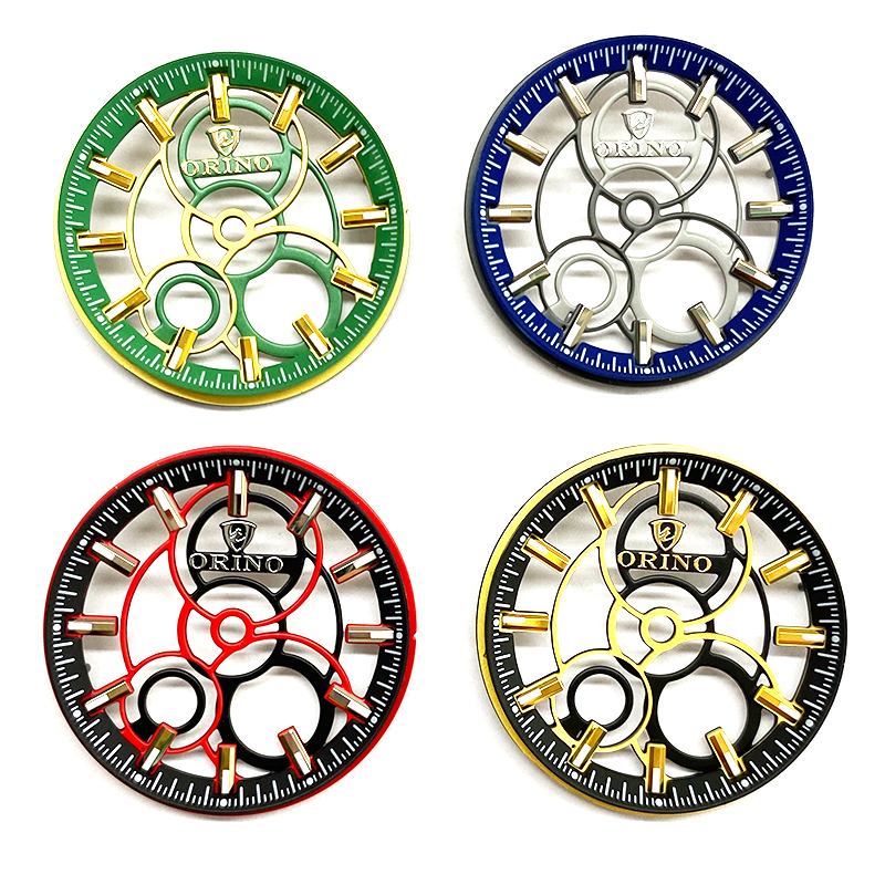 skeleton watch dial