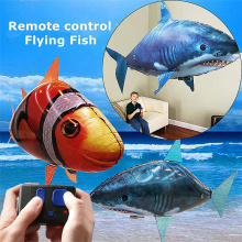 Remote Control Shark Goldfish Toy Flying Air Balloons Air Swimming Infrared Fly Clown Fish RC Animal Hobbies Gifts Party Robots