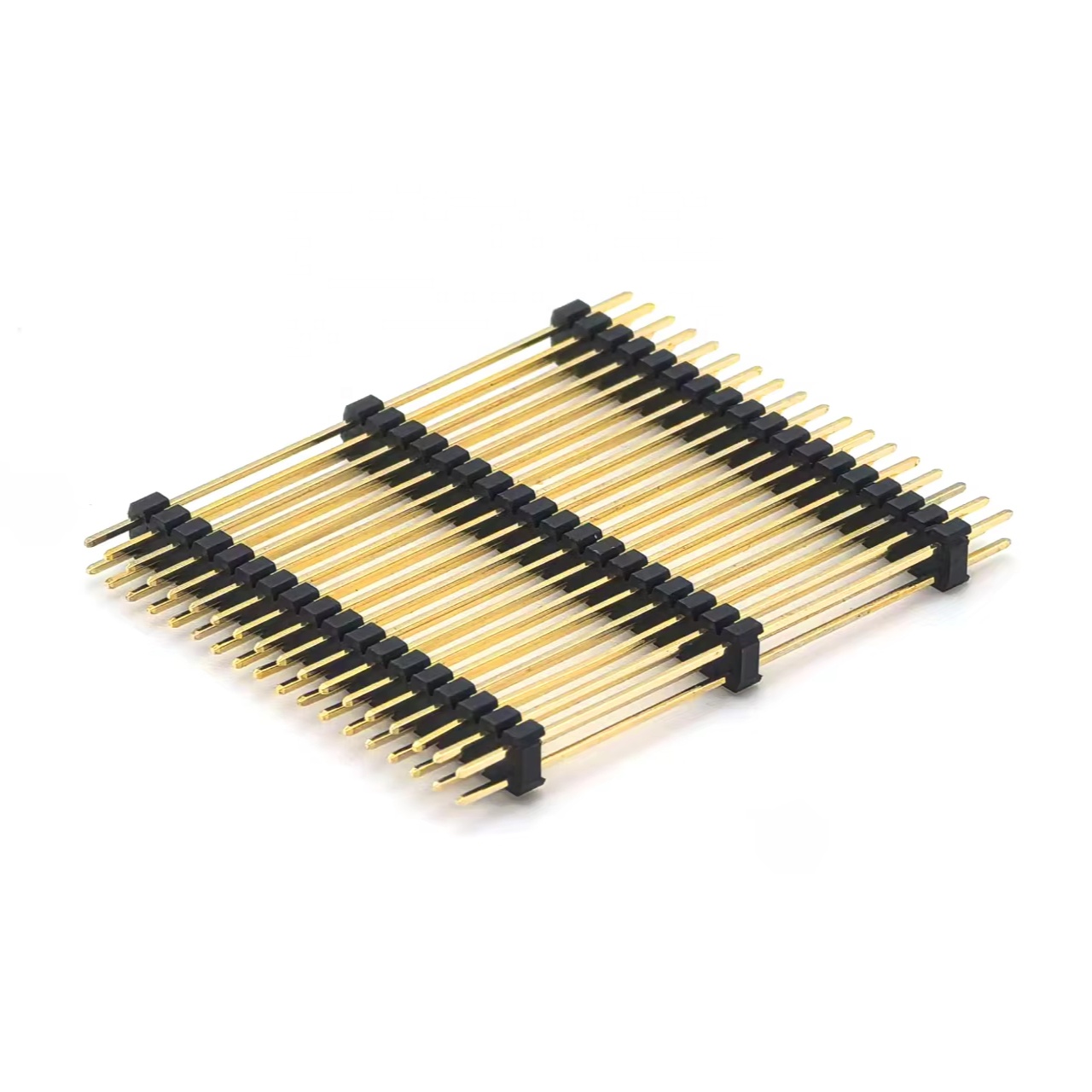 2.0mm Pitch Pin Header Connector Dual Row Straight Three-layer Plastic SQ0.5mm H:6.0mm 2*18P
