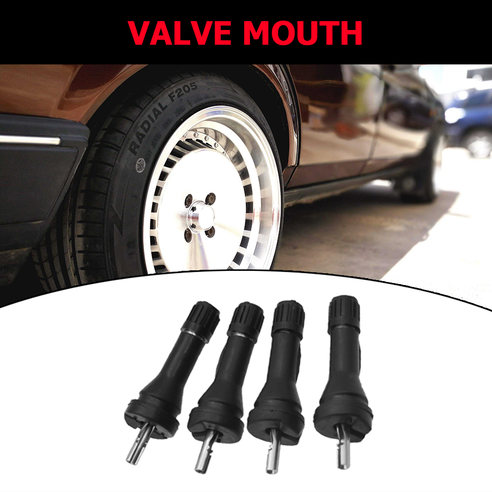 4pcs TPMS Rubber Valve Stems Repairing Parts Outdoor Anti-resistance for Mazda Nissan Mitsubishi Renault Fiat Chrysler