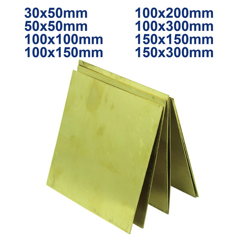 Brass sheet plate 0.5mm 0.8mm 1mm 1.5mm 2mm 2.5mm 3mm 4mm 5mm Metalworking Crafts