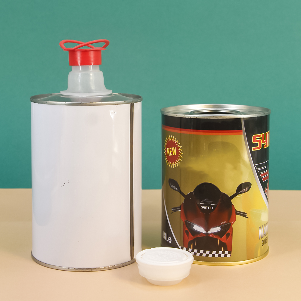 Wholesale Colorful Printing 1L Lubricant Metal Tin Can