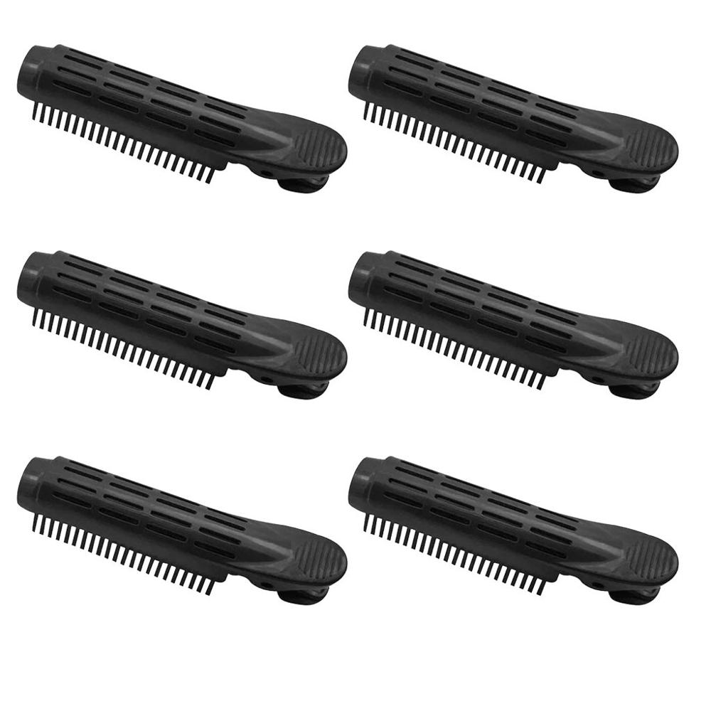 6PCS Professional Hair Curler Clip Self Grip Volume Hair Curler Clip Naturally Curly Hair Styling Tools High Quality 10.5x2cm