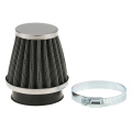 Motorcycle Chopper ATV Scooter Cone Air Cleaner Intake Filter Universal 50mm High Quality Metal with rubber connector