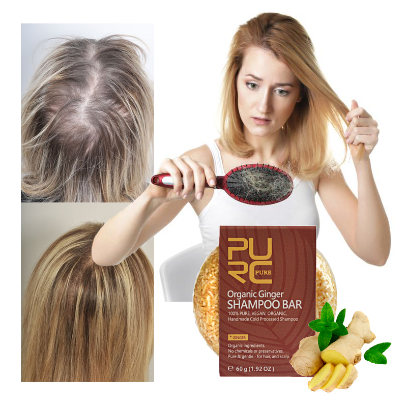 Natural Ginger Oil Shampoo Bar Pure Essential Oils Anti Hair Loss Shampoo Soap Hair Growth Product Hair Care Handmade