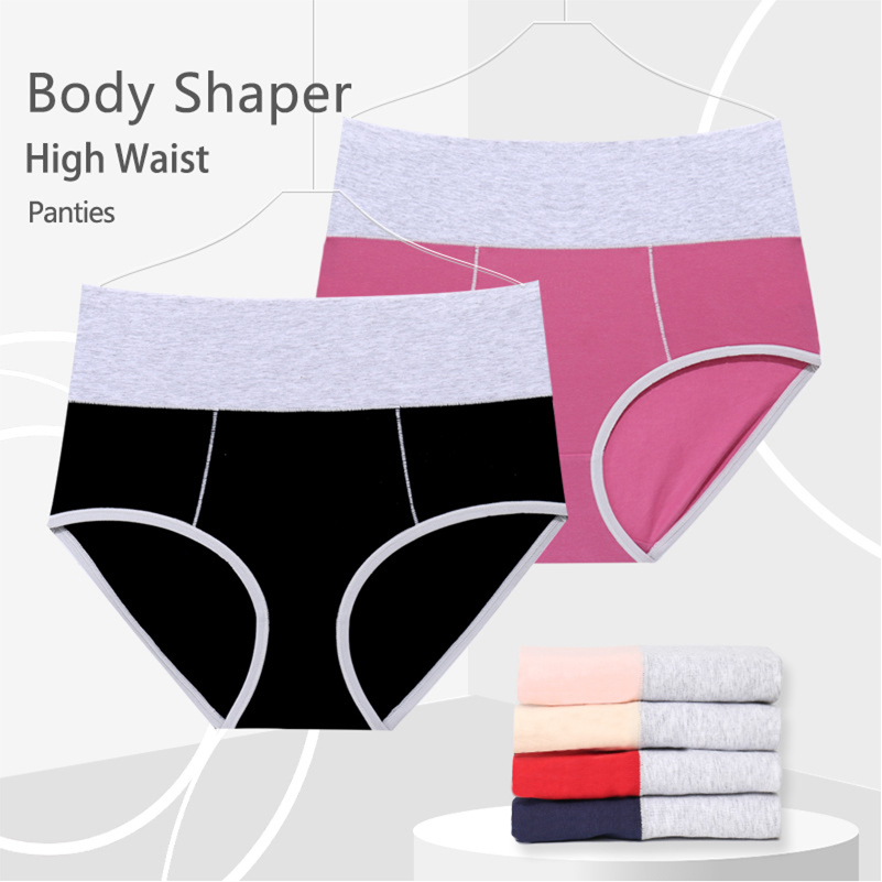 High waist sports women's briefs Breathable cotton girl panties International large size Seamless Underwear