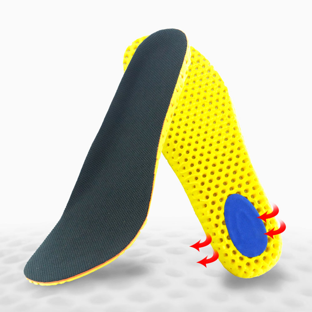 1pair 3D Comfortable Insoles Honeycomb Shock-Absorbant Orthopedic Insoles Shoes Insert Arch Support Insoles Breathable Running