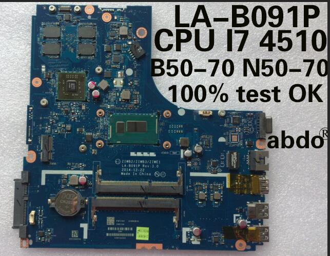 abdo abdo LA-B091P motherboard for Lenovo B50-70 N50-70 notebook motherboard CPU i7 4500U 4510U R5 M230 2G DDR3 100% test work