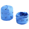 blue fish hat scarf