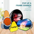 Pop Up A Frame Stand Banner Custom Design Protable Folding Horizontal Vertical Sideline Signs Sport Event Outdoor Advertisement