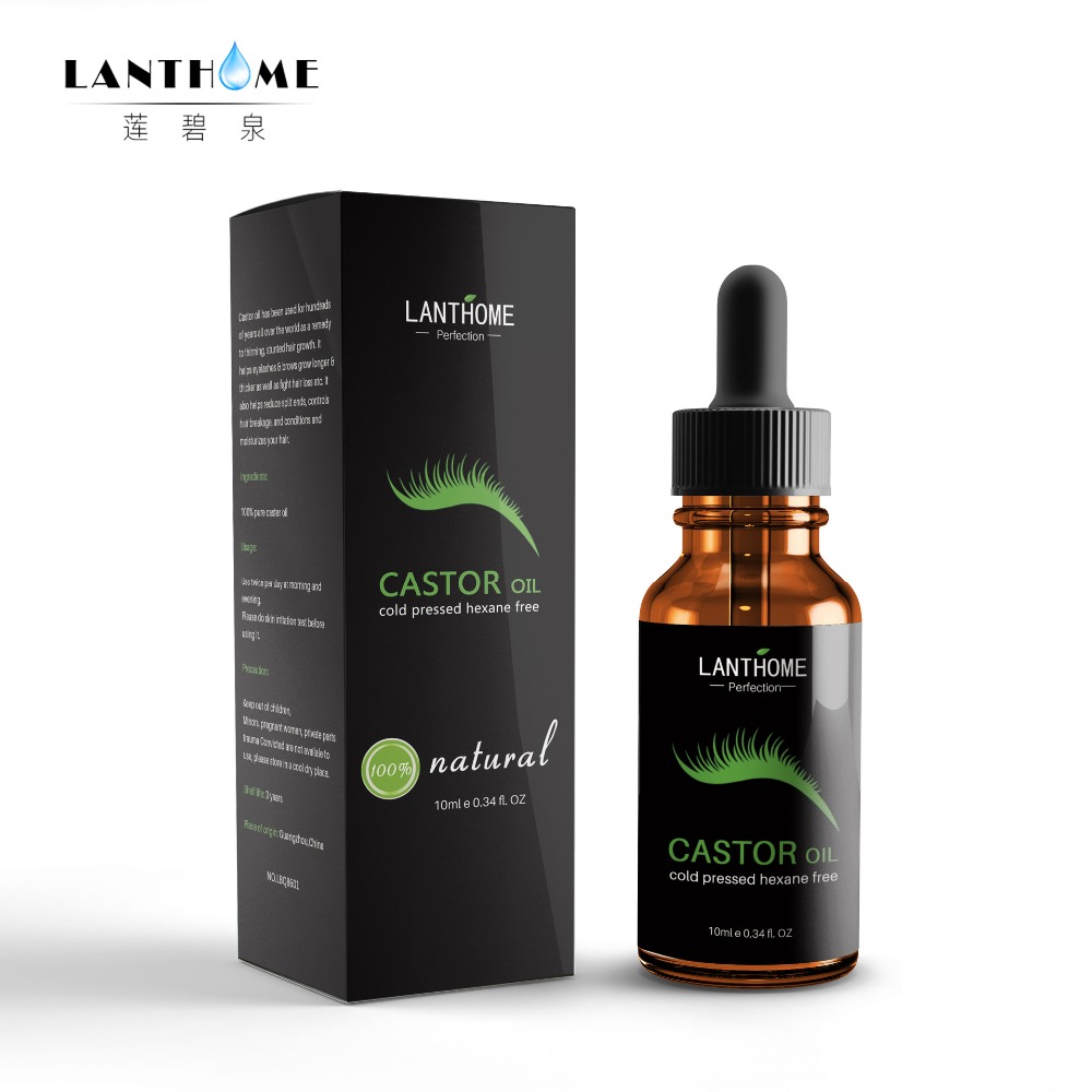 New Natural Castor Oil for Eyelash Growth Enhancer Agent Eye Lash Lifting Eyelashes Longer Thicker Eyebrow Grow Extension Serum