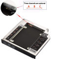 Universal Aluminum 2nd HDD Caddy 12.7mm SATA 3.0 For 2.5" SSD Hard Disk Driver Case Enclosure DVD CD-ROM Adapter Optibay 12.7