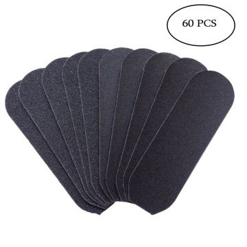 60pcs/pack Care Foot Grit Sanding Cloth Pro Pedicure Feet Care Refill Replacement for Stainless Metal Handle Files Foot Rasp