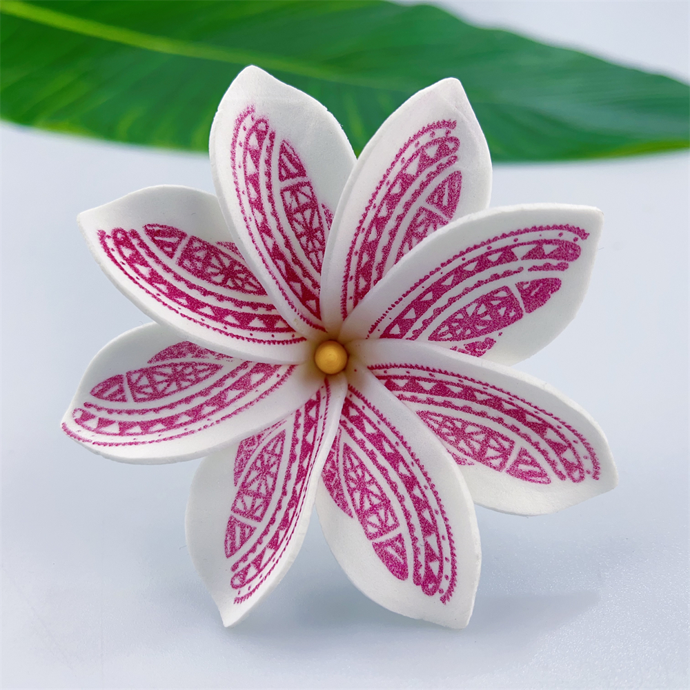 Kn Hf022t Yl Plumeria Hair Pick