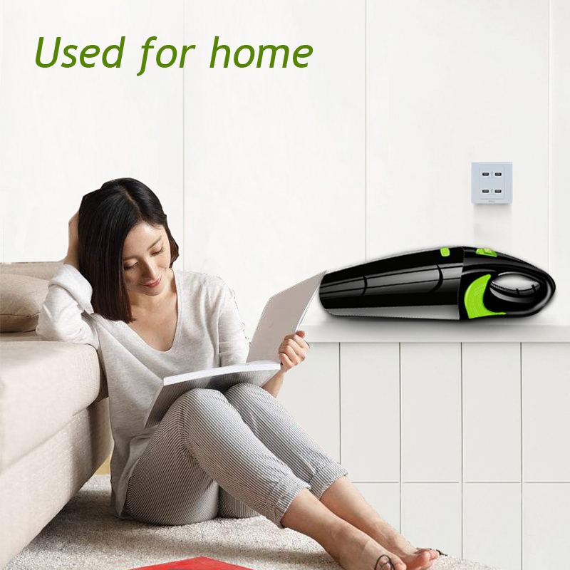 6500Pa Powerful Wireless Car Vacuum Cleaner Portable Handheld 120W USB Cordless Wet/Dry Use Rechargeable Home Car Vacuum Cleaner