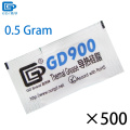 GD900 Thermal Paste Grease Silicone Heat Sink Compound High Performance 500 Pieces Gray Net Weight 0.5 Gram For CPU Cooler MB05
