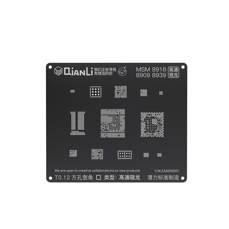 QIANLI iBlack 3D BGA Reballing Stencil for MSM8916/MSM8909/MSM8939 MSM8917 MSM8937 MSM8940 MSM8953 PM8916 PM8917 PM8937 PM8940