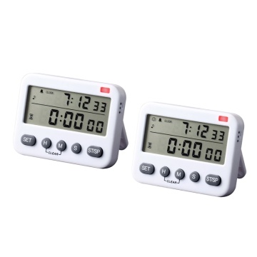 YS-218 Digital Timer 100 Hour Dual Count Down and Up Kitchen Timer LCD Display 27RF