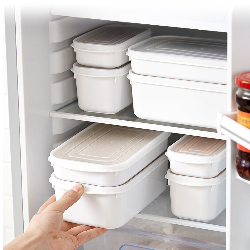Refrigerator storage box special sealed box home kitchen transparent multi-function plastic box with lid food storage box