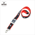 High Quality Metal Buckle Woven Double Layer Lanyard