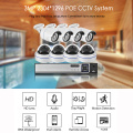 AZISHNH.265 8CH 3MP POE NVR Kit Audio Sound CCTV System 3.0MP Dome Security IP Camera P2P Indoor Outdoor Video Surveillance Set